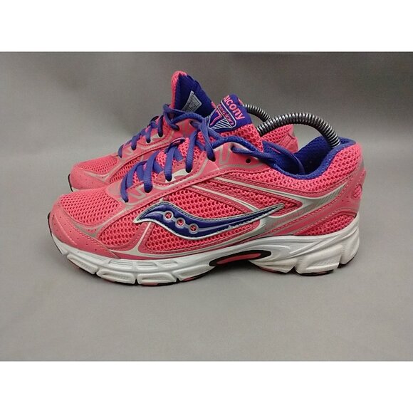 Saucony Cohesion 7 Pink Purple Running Shoes Womens Size 8.5 Sneakers - Picture 3 of 10